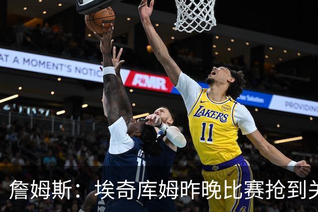 詹姆斯：埃奇库姆昨晚比赛抢到关键篮板 我们想念他的运动能力